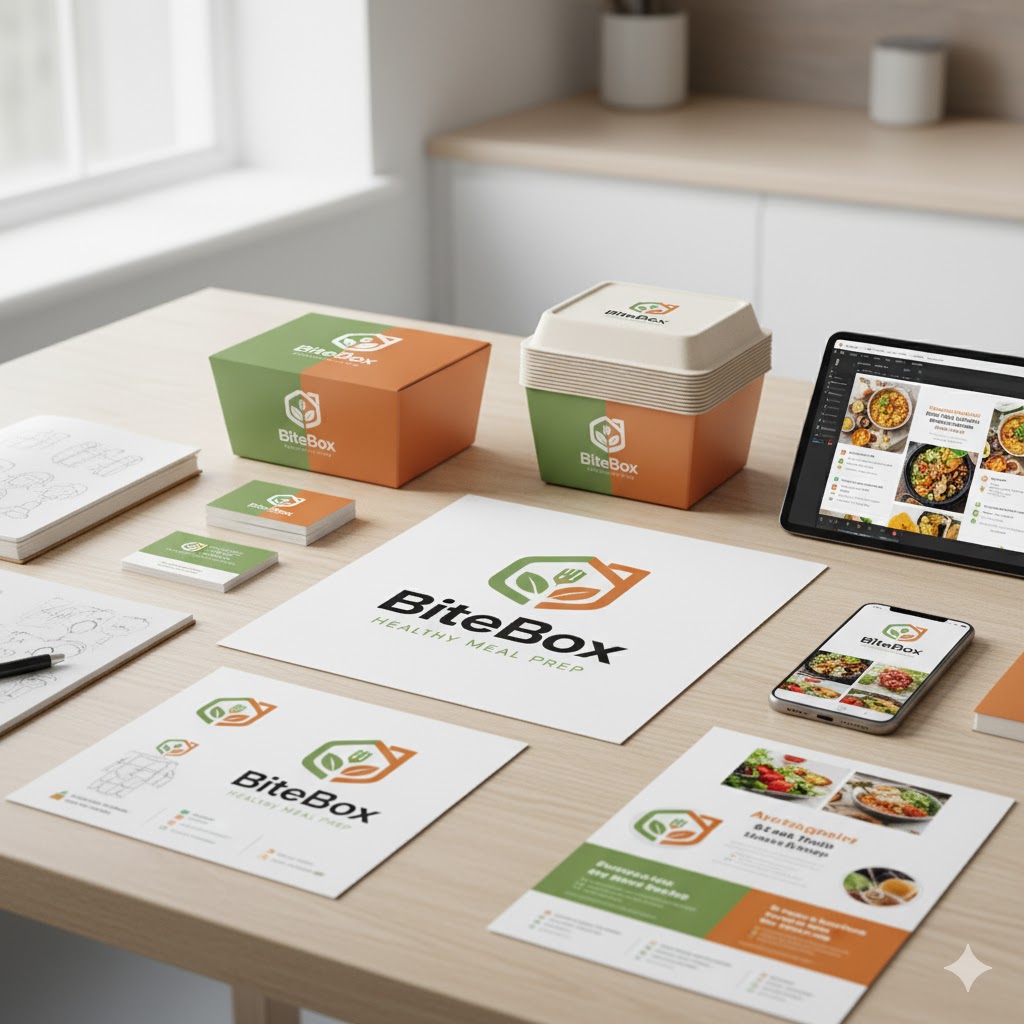 Contoh Desain Logo Makanan